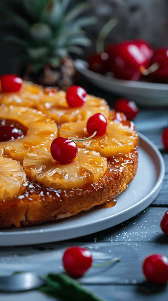 Pineapple Upside down cake - perfect for a birthday cake design for men