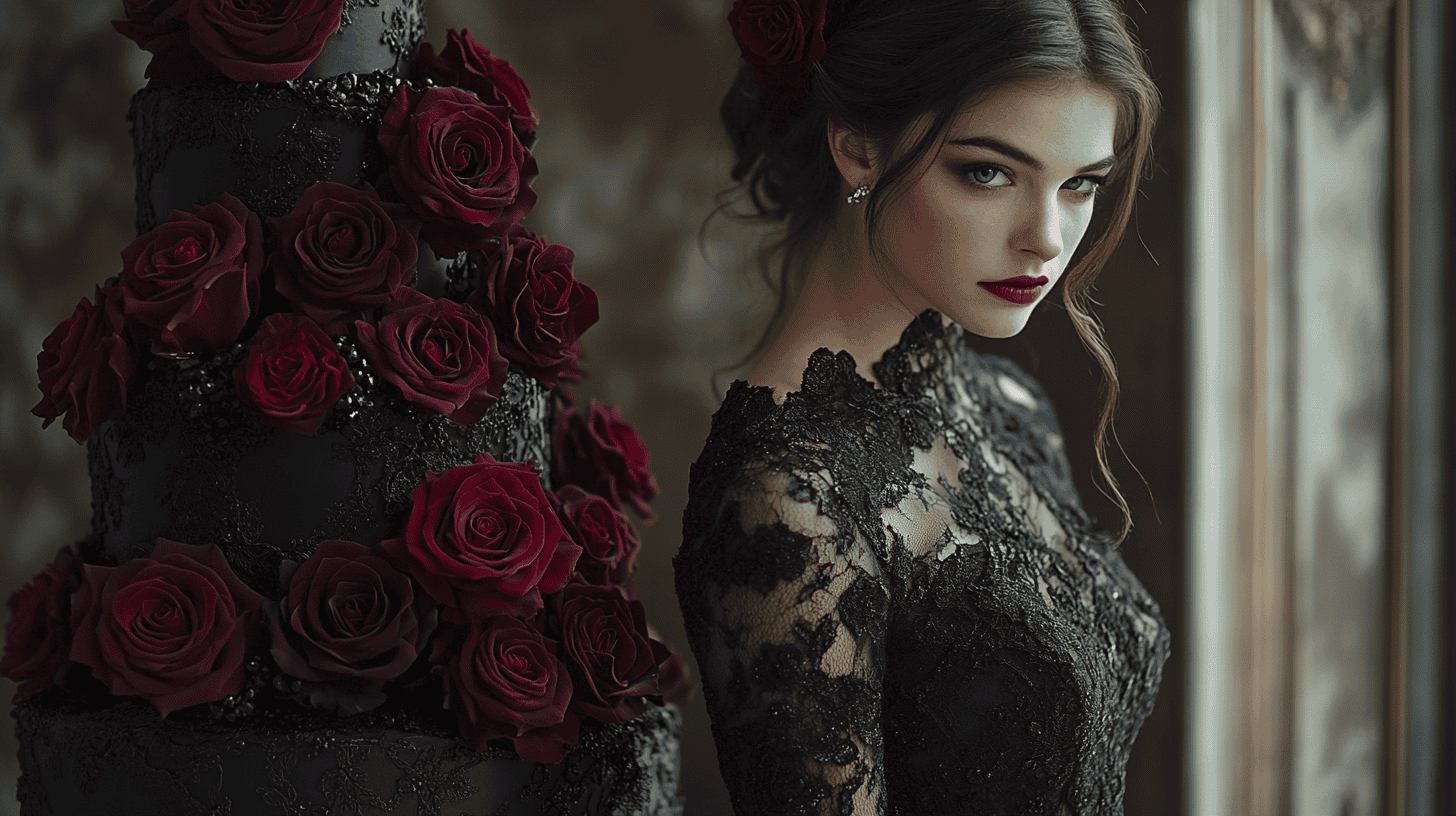 Uncover inspiring gothic wedding cake ideas with dark, romantic designs, intricate lace, deep hues, and luxurious details. Perfect for couples seeking an elegant edge, these gothic cakes bring a dramatic, timeless charm to any wedding celebration.