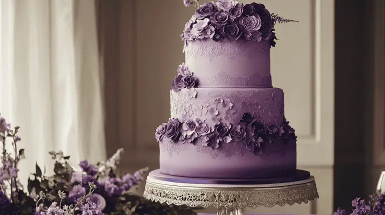 38 New & Fresh – Purple Wedding Cake Design Ideas