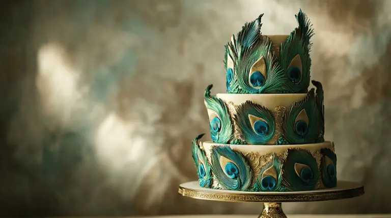 53 Peacock Wedding Cake Ideas for Elegant Celebrations