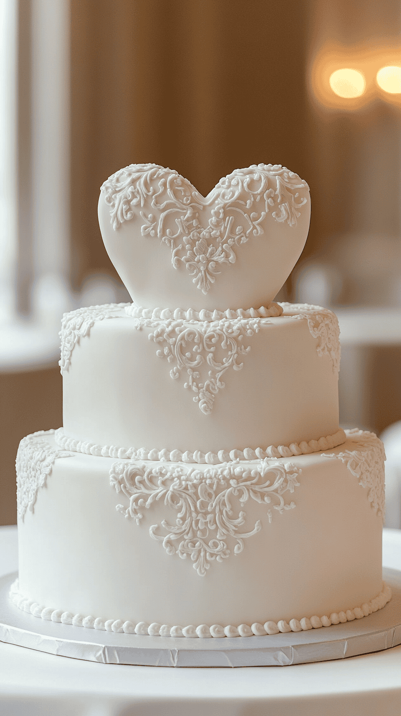 65 Heart-Shaped Wedding Cakes: Romantic Designs for Every Theme
