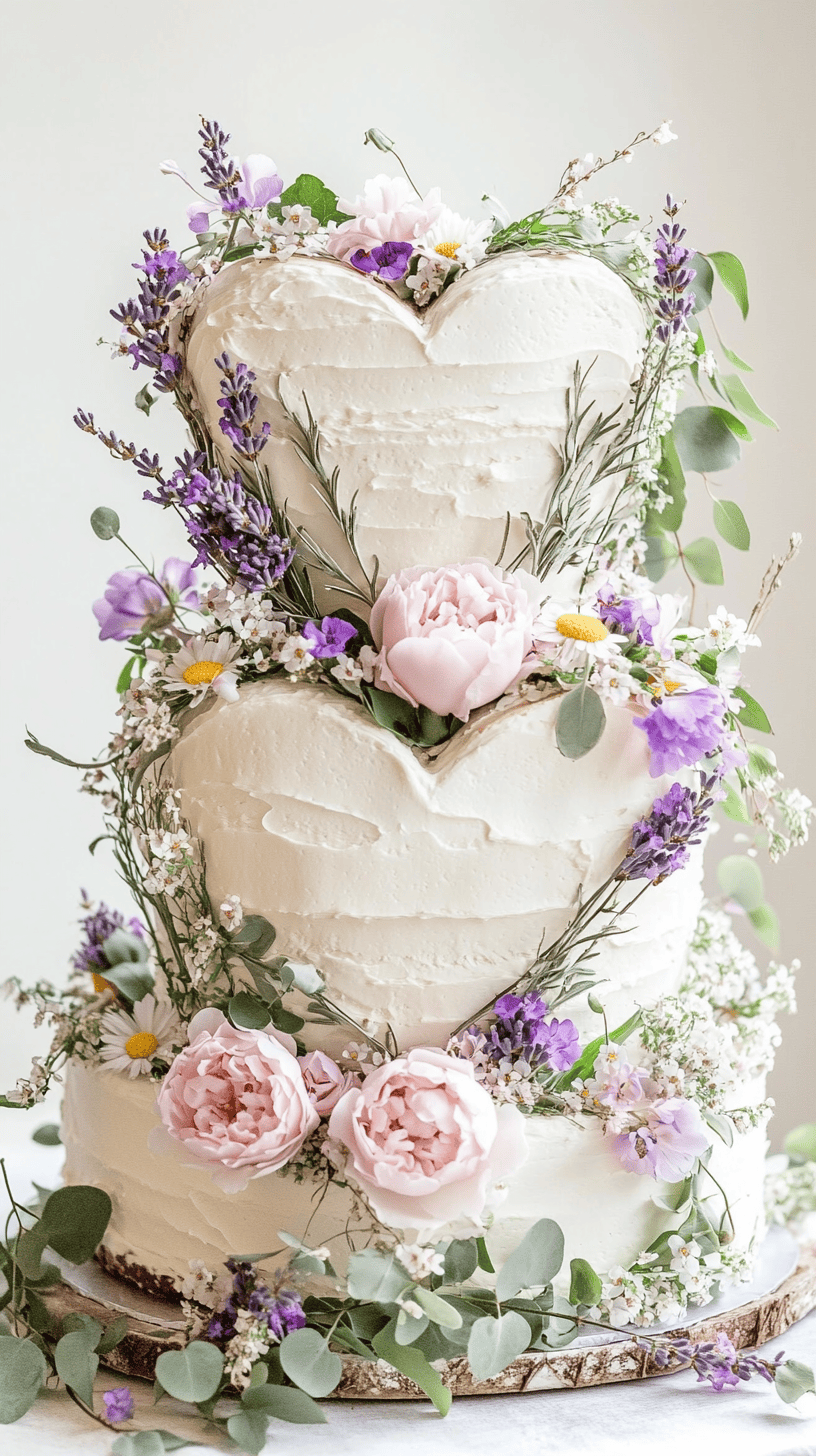65 Heart-Shaped Wedding Cakes: Romantic Designs for Every Theme