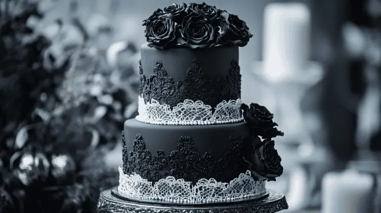 58 Wednesday Addams Wedding Cake Ideas: Gothic & Chic
