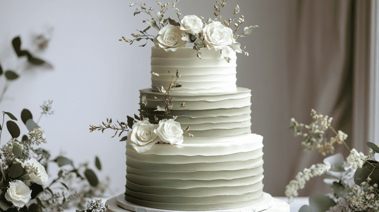 31 Sage Green Wedding Cakes for Your Garden Ceremony